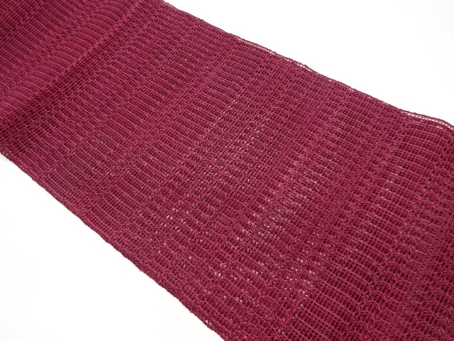 羅変わり織無地名古屋帯